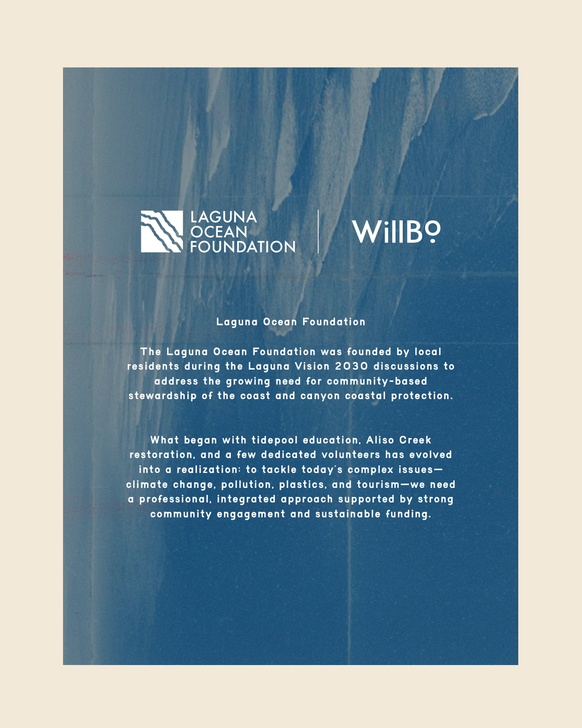 Laguna ocean Foundation X Willbo